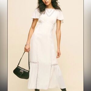Reformation White Domini dress